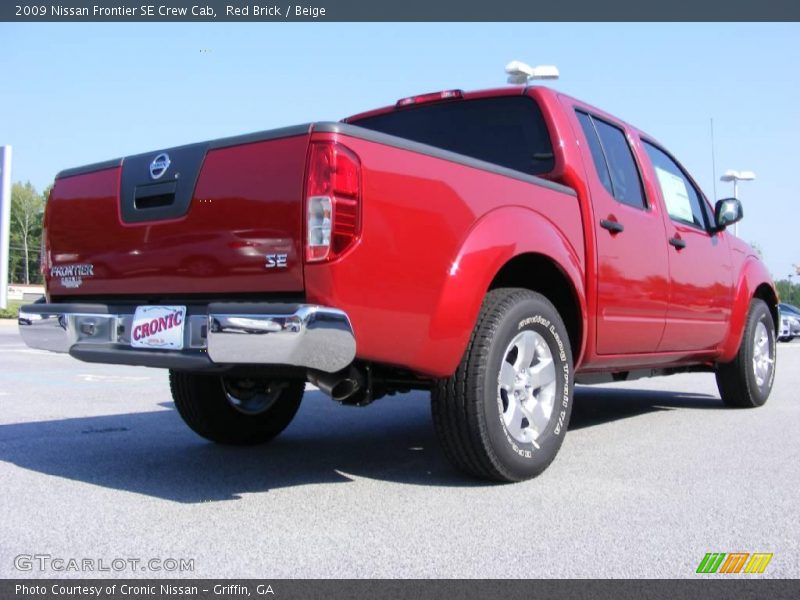 Red Brick / Beige 2009 Nissan Frontier SE Crew Cab