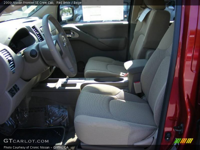 Red Brick / Beige 2009 Nissan Frontier SE Crew Cab