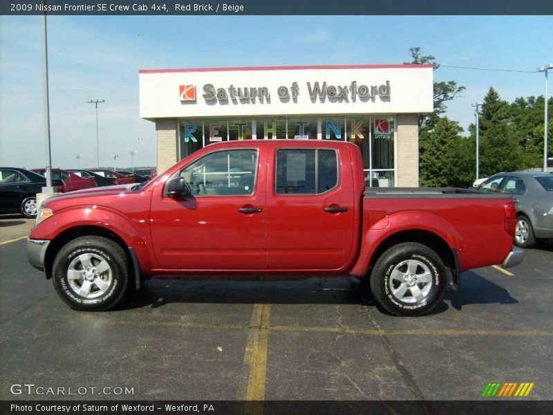 Red Brick / Beige 2009 Nissan Frontier SE Crew Cab 4x4