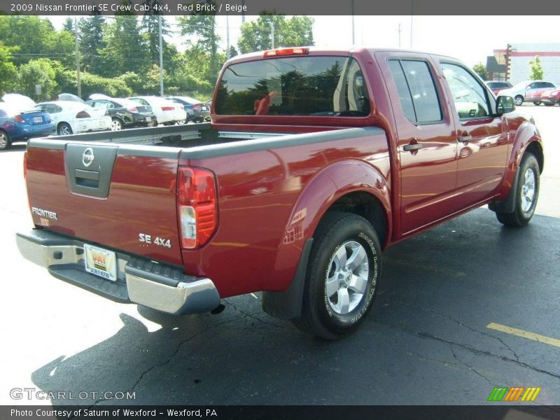 Red Brick / Beige 2009 Nissan Frontier SE Crew Cab 4x4