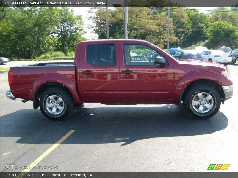Red Brick / Beige 2009 Nissan Frontier SE Crew Cab 4x4