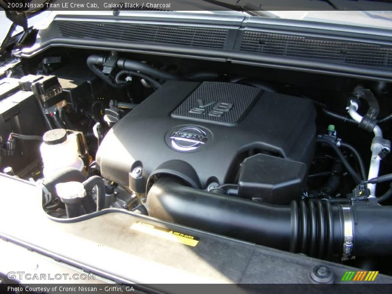 Galaxy Black / Charcoal 2009 Nissan Titan LE Crew Cab