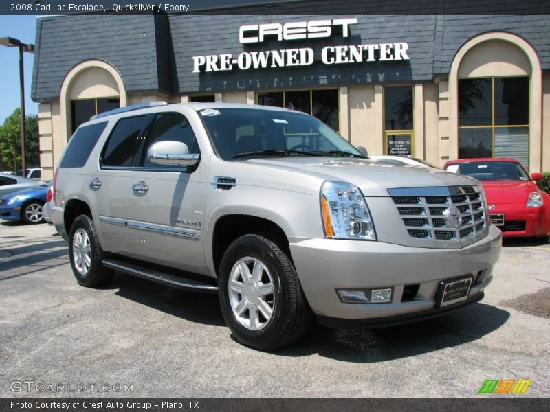 Quicksilver / Ebony 2008 Cadillac Escalade