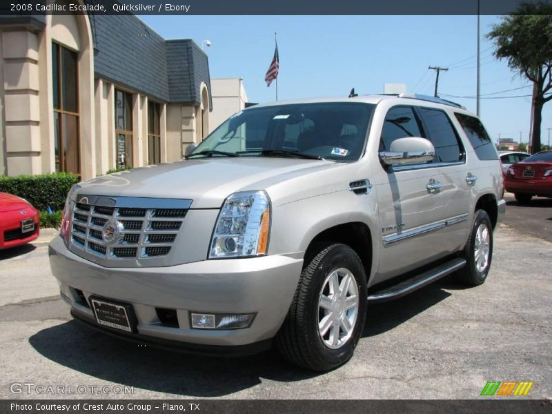 Quicksilver / Ebony 2008 Cadillac Escalade