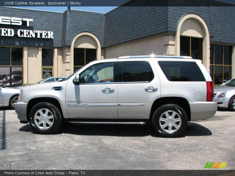 Quicksilver / Ebony 2008 Cadillac Escalade