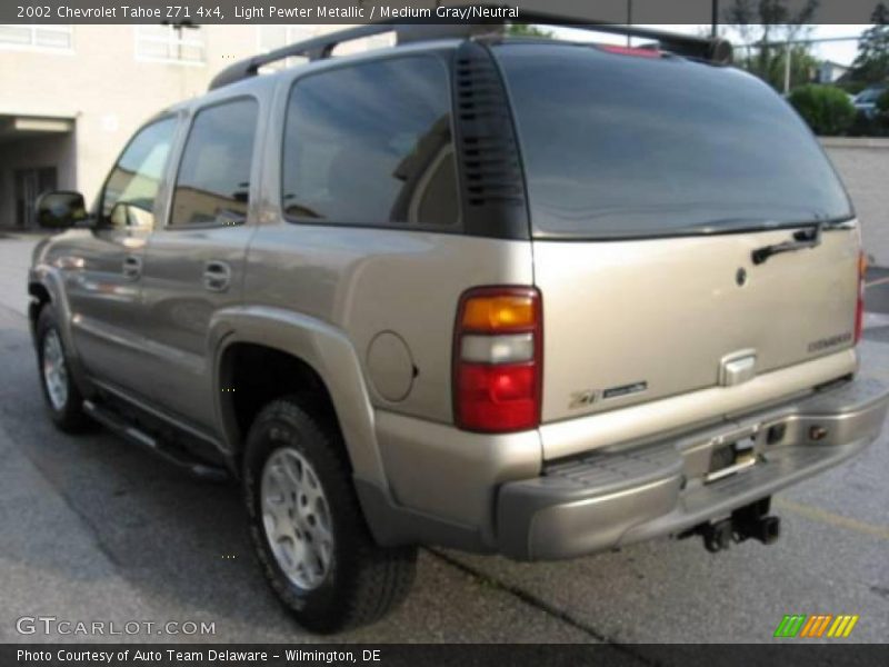 Light Pewter Metallic / Medium Gray/Neutral 2002 Chevrolet Tahoe Z71 4x4