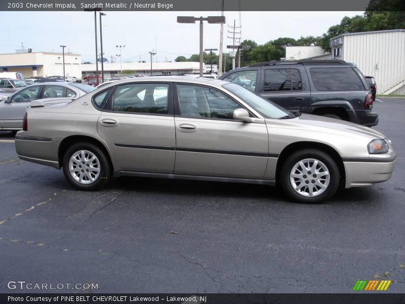 Sandrift Metallic / Neutral Beige 2003 Chevrolet Impala
