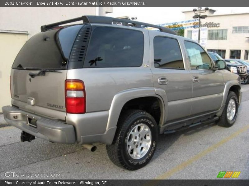 Light Pewter Metallic / Medium Gray/Neutral 2002 Chevrolet Tahoe Z71 4x4