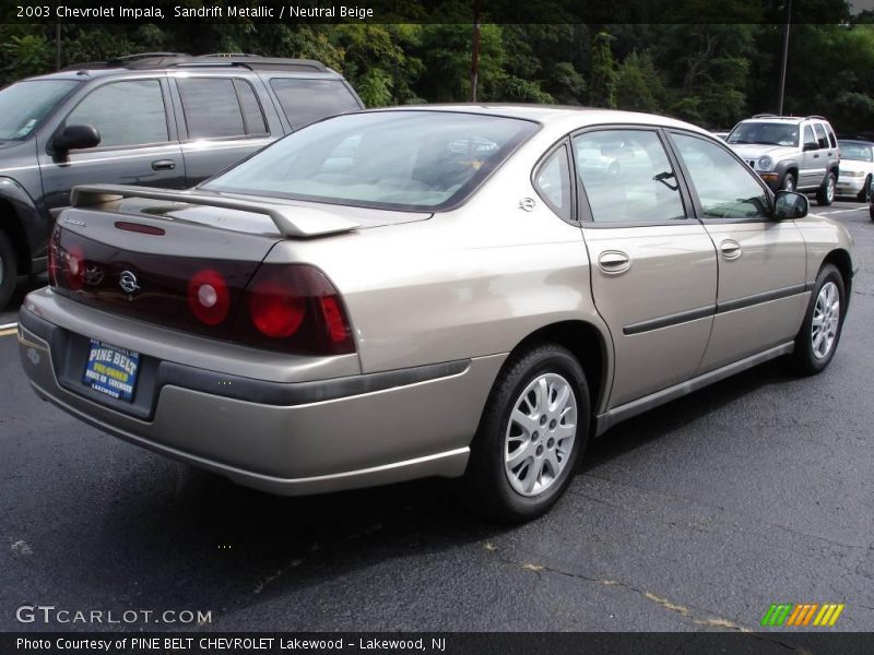 Sandrift Metallic / Neutral Beige 2003 Chevrolet Impala