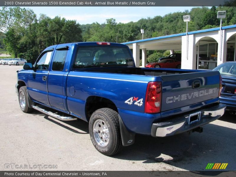 Arrival Blue Metallic / Medium Gray 2003 Chevrolet Silverado 1500 Extended Cab 4x4