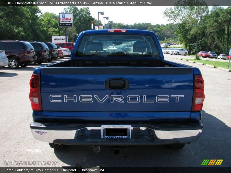 Arrival Blue Metallic / Medium Gray 2003 Chevrolet Silverado 1500 Extended Cab 4x4