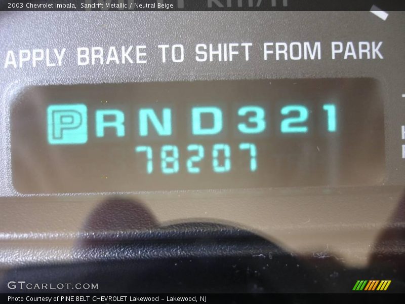 Sandrift Metallic / Neutral Beige 2003 Chevrolet Impala