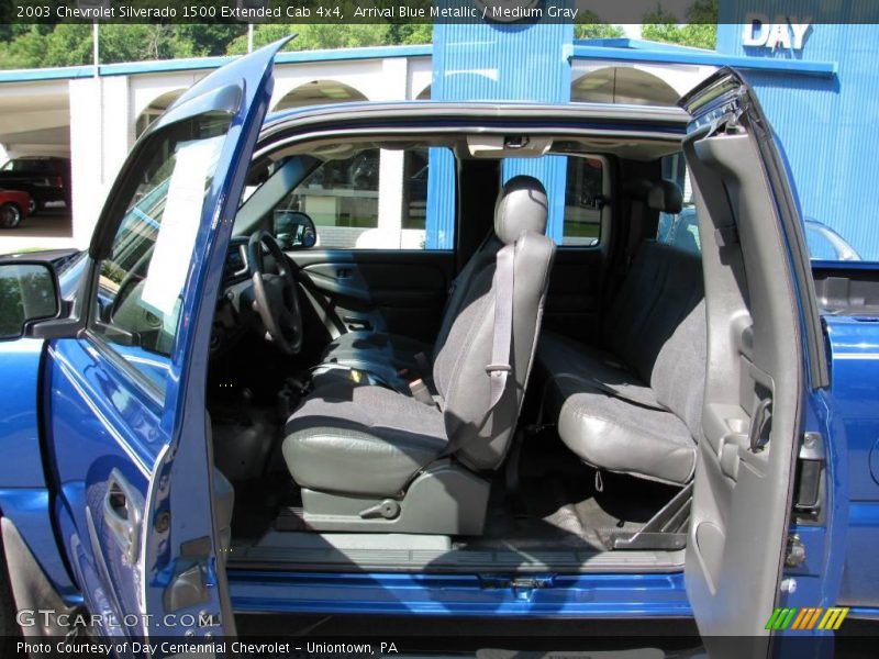 Arrival Blue Metallic / Medium Gray 2003 Chevrolet Silverado 1500 Extended Cab 4x4
