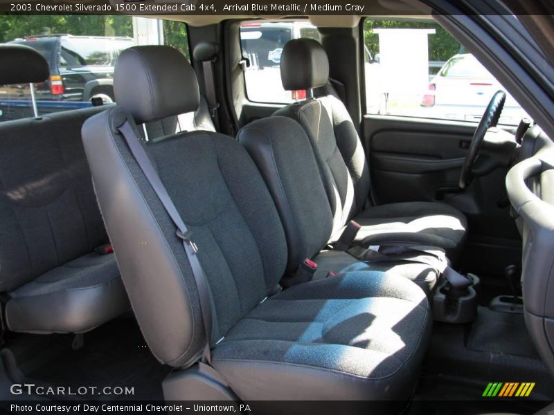 Arrival Blue Metallic / Medium Gray 2003 Chevrolet Silverado 1500 Extended Cab 4x4