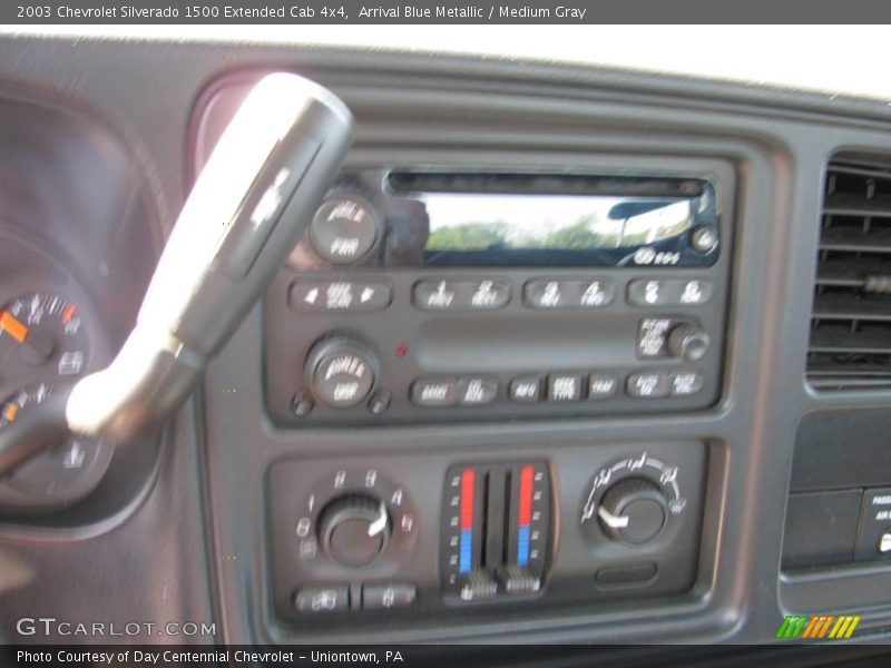 Arrival Blue Metallic / Medium Gray 2003 Chevrolet Silverado 1500 Extended Cab 4x4