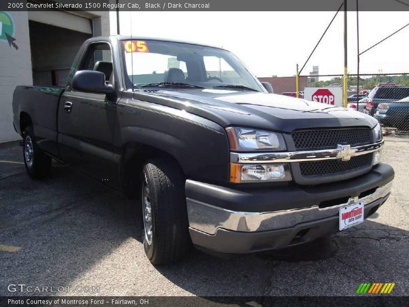 Black / Dark Charcoal 2005 Chevrolet Silverado 1500 Regular Cab