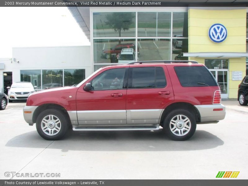 Vivid Red Metallic / Medium Dark Parchment 2003 Mercury Mountaineer Convenience