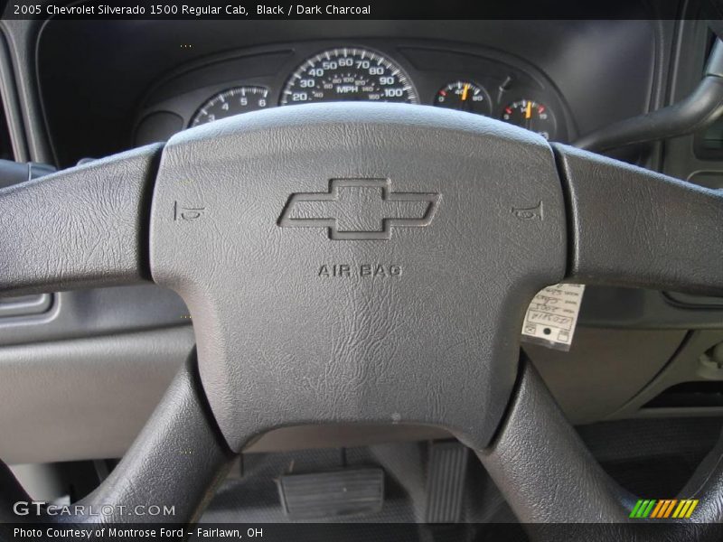 Black / Dark Charcoal 2005 Chevrolet Silverado 1500 Regular Cab