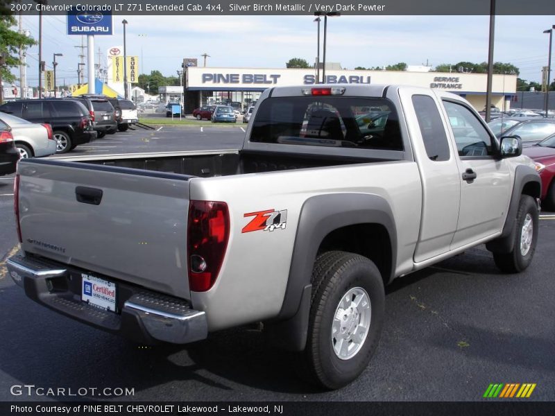 Silver Birch Metallic / Very Dark Pewter 2007 Chevrolet Colorado LT Z71 Extended Cab 4x4
