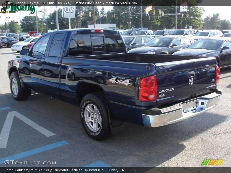 Patriot Blue Pearl / Medium Slate Gray 2005 Dodge Dakota SLT Club Cab 4x4