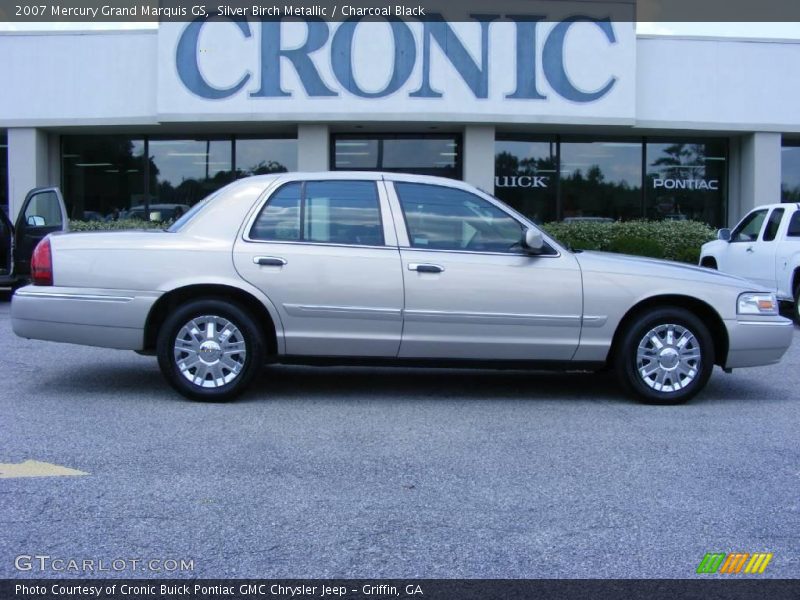 Silver Birch Metallic / Charcoal Black 2007 Mercury Grand Marquis GS