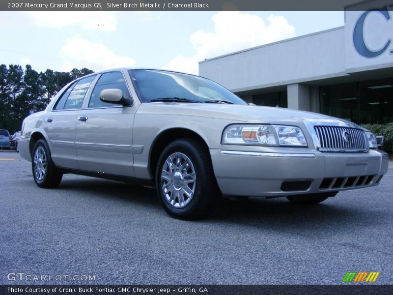 Silver Birch Metallic / Charcoal Black 2007 Mercury Grand Marquis GS