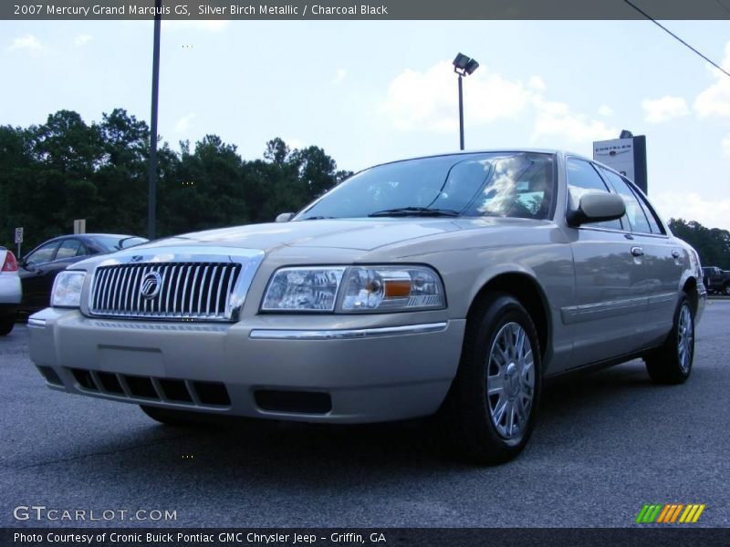 Silver Birch Metallic / Charcoal Black 2007 Mercury Grand Marquis GS