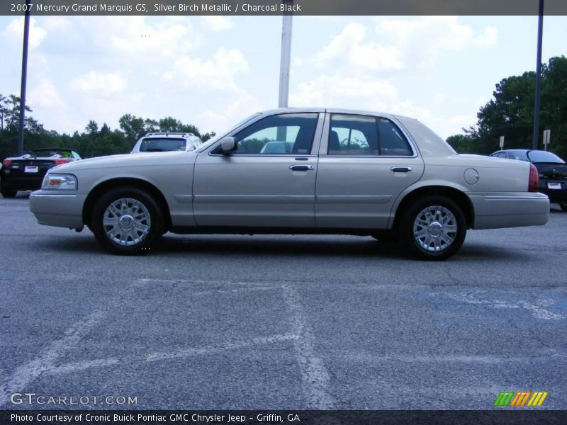 Silver Birch Metallic / Charcoal Black 2007 Mercury Grand Marquis GS