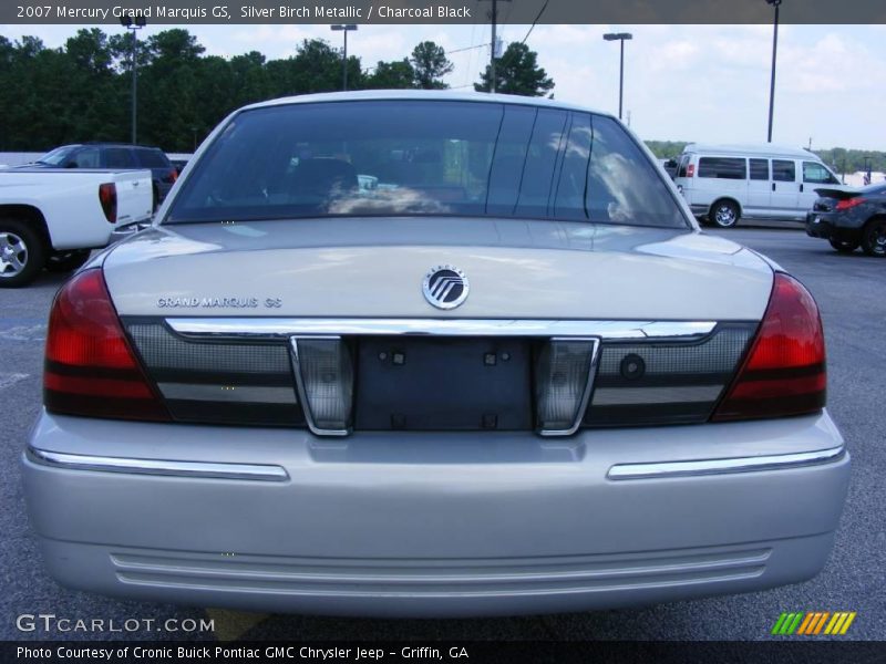 Silver Birch Metallic / Charcoal Black 2007 Mercury Grand Marquis GS