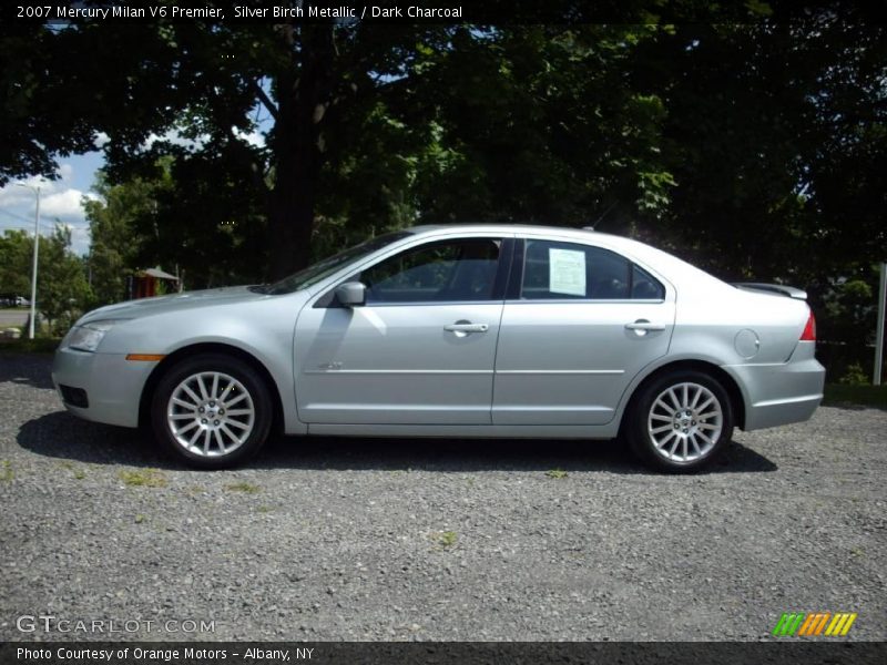 Silver Birch Metallic / Dark Charcoal 2007 Mercury Milan V6 Premier