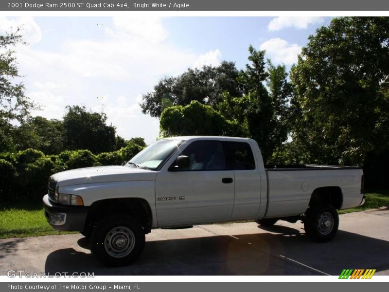Bright White / Agate 2001 Dodge Ram 2500 ST Quad Cab 4x4