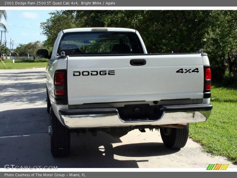 Bright White / Agate 2001 Dodge Ram 2500 ST Quad Cab 4x4