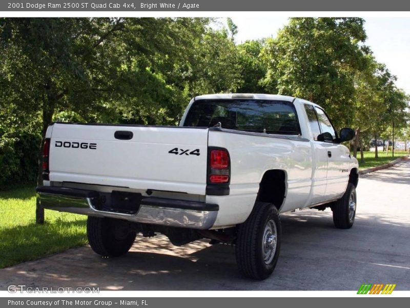 Bright White / Agate 2001 Dodge Ram 2500 ST Quad Cab 4x4
