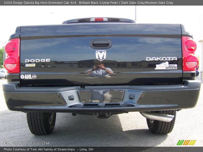 Brilliant Black Crystal Pearl / Dark Slate Gray/Medium Slate Gray 2009 Dodge Dakota Big Horn Extended Cab 4x4