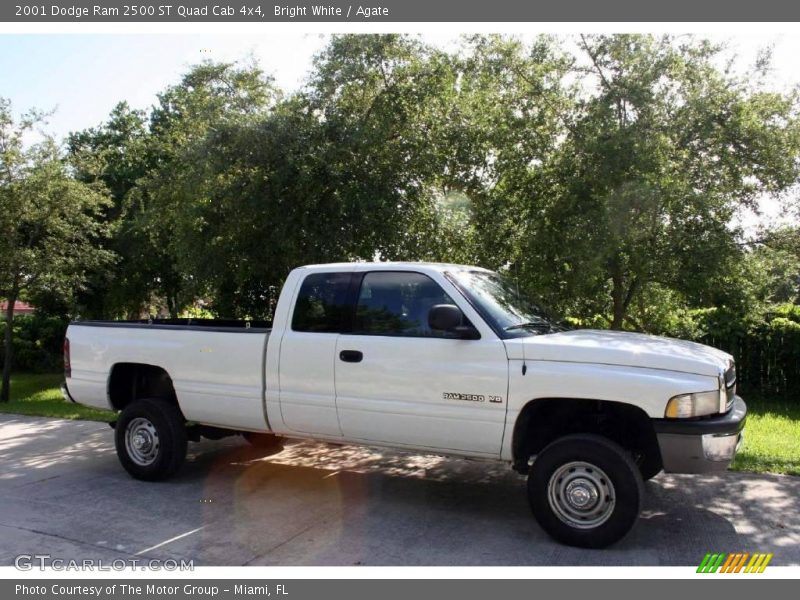 Bright White / Agate 2001 Dodge Ram 2500 ST Quad Cab 4x4