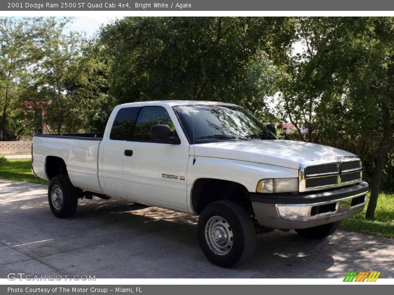 Bright White / Agate 2001 Dodge Ram 2500 ST Quad Cab 4x4