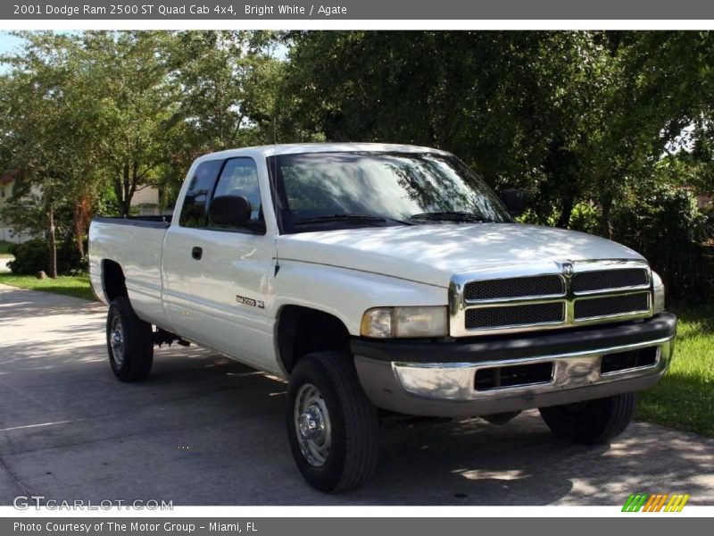 Bright White / Agate 2001 Dodge Ram 2500 ST Quad Cab 4x4