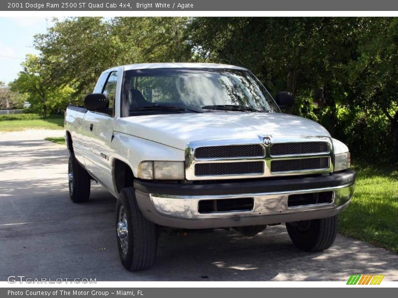 Bright White / Agate 2001 Dodge Ram 2500 ST Quad Cab 4x4