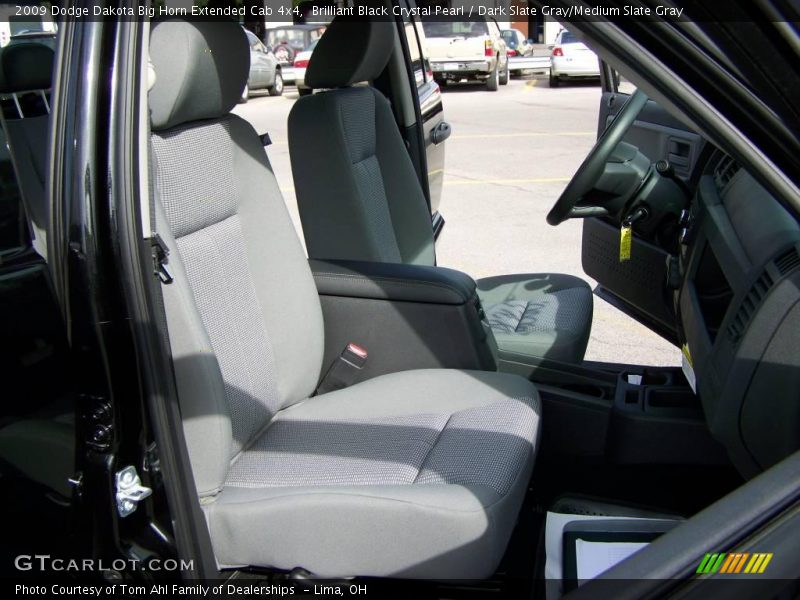 Brilliant Black Crystal Pearl / Dark Slate Gray/Medium Slate Gray 2009 Dodge Dakota Big Horn Extended Cab 4x4