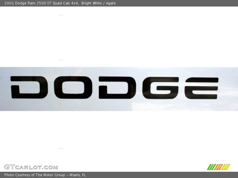 Bright White / Agate 2001 Dodge Ram 2500 ST Quad Cab 4x4