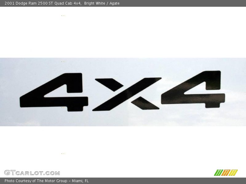 Bright White / Agate 2001 Dodge Ram 2500 ST Quad Cab 4x4