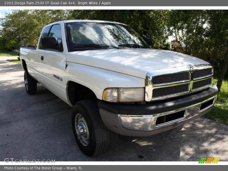 Bright White / Agate 2001 Dodge Ram 2500 ST Quad Cab 4x4