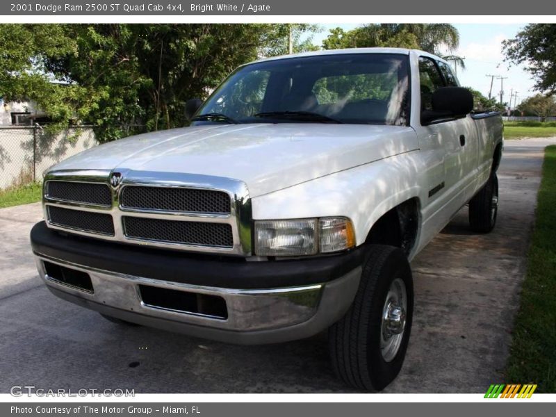 Bright White / Agate 2001 Dodge Ram 2500 ST Quad Cab 4x4