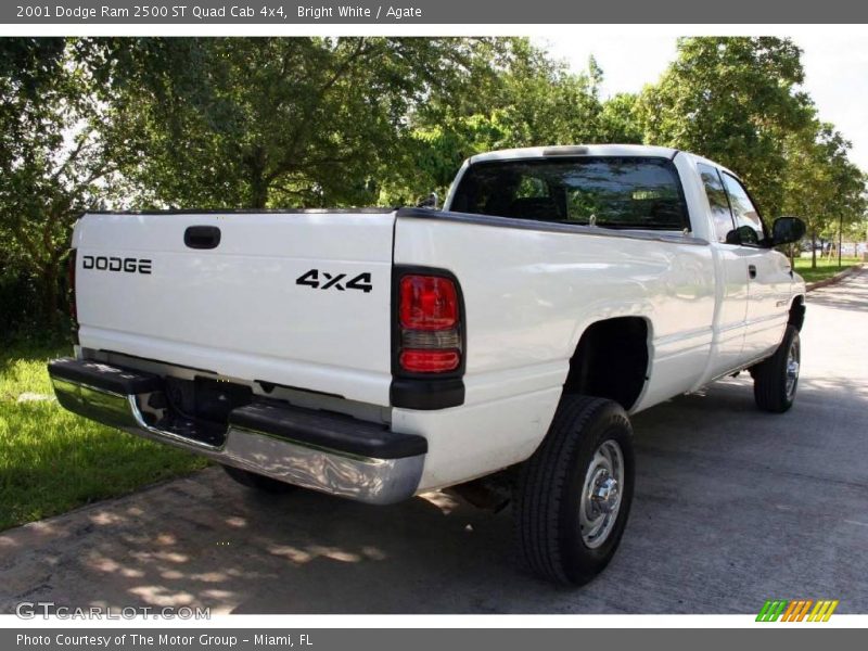 Bright White / Agate 2001 Dodge Ram 2500 ST Quad Cab 4x4