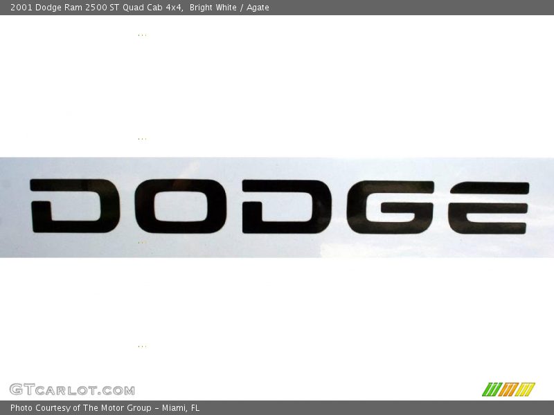 Bright White / Agate 2001 Dodge Ram 2500 ST Quad Cab 4x4