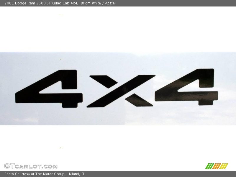 Bright White / Agate 2001 Dodge Ram 2500 ST Quad Cab 4x4