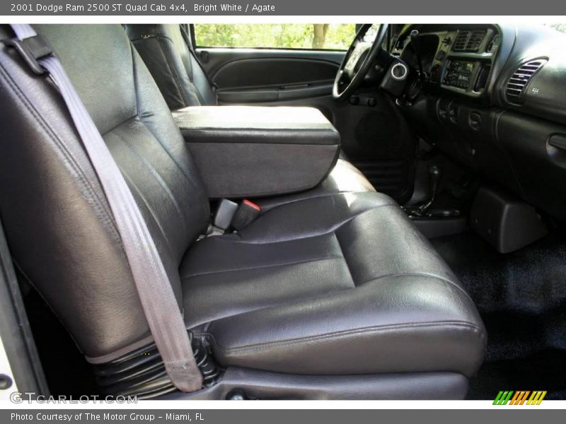 Bright White / Agate 2001 Dodge Ram 2500 ST Quad Cab 4x4