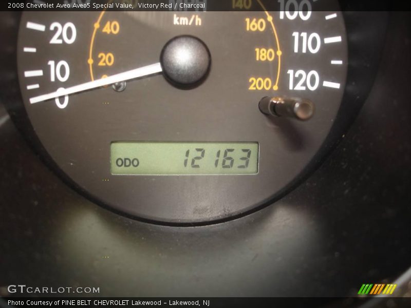 Victory Red / Charcoal 2008 Chevrolet Aveo Aveo5 Special Value
