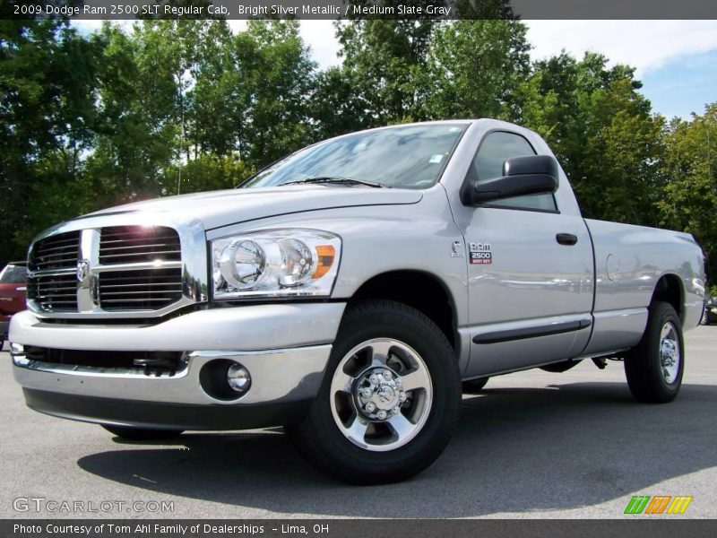 Bright Silver Metallic / Medium Slate Gray 2009 Dodge Ram 2500 SLT Regular Cab