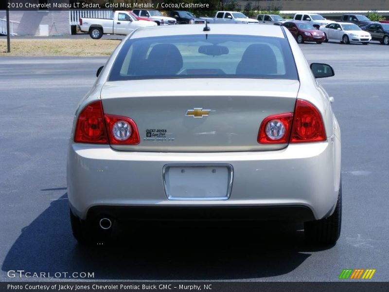 Gold Mist Metallic / Cocoa/Cashmere 2010 Chevrolet Malibu LT Sedan